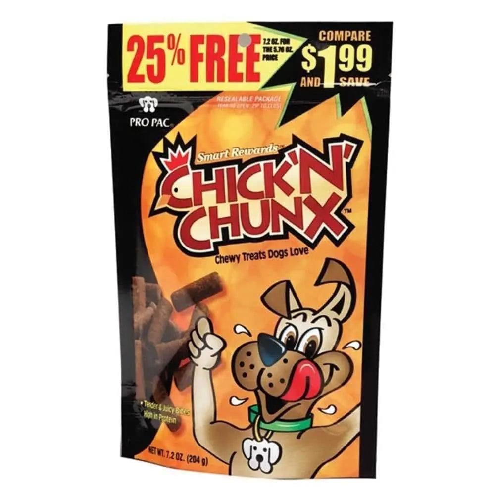 Pro Pac Chick 'N' Chunks Chewy Dog Treats 7.2 oz Pro Pac