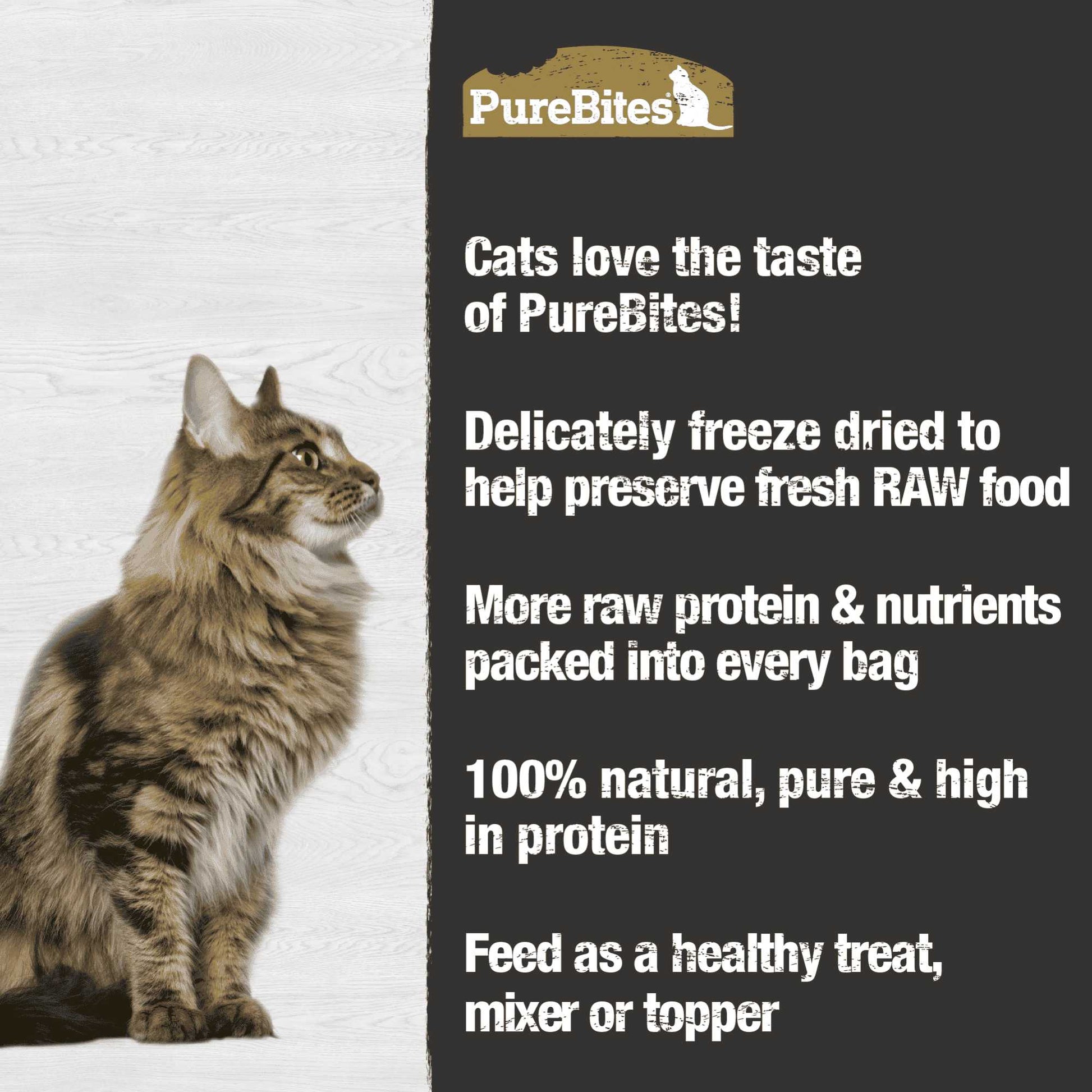 PureBites Chicken Breast & Duck Liver Freeze-Dried Cat Treats 1.05 oz Pure Treats