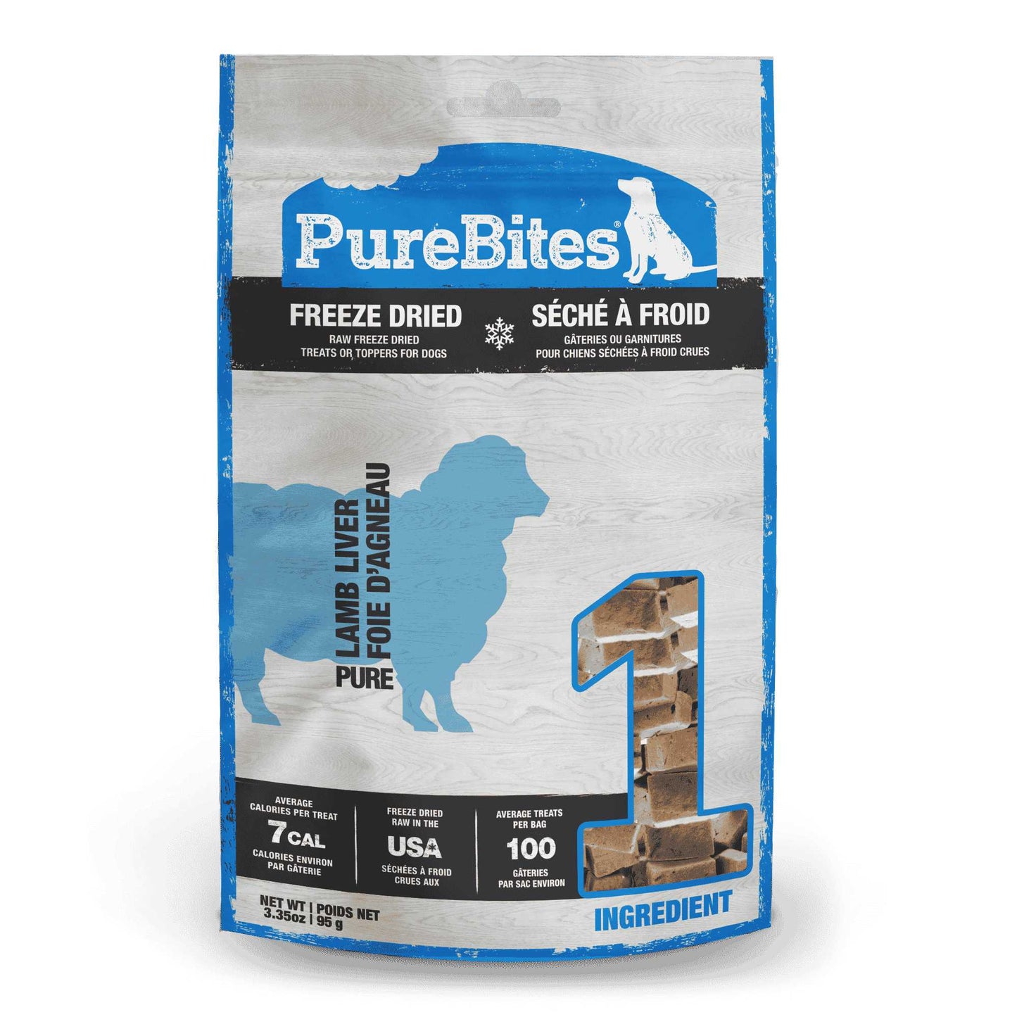 PureBites Lamb Liver Freeze Dried Dog Treats Pure Treats