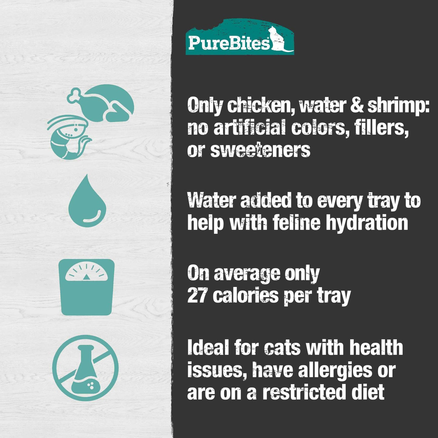 PureBites Mixers Chicken Breast & Wild Ocean Shrimp in Water Cat Food 12 / 1.76 oz Pure Treats