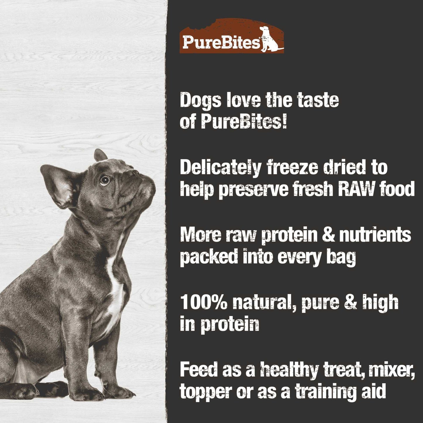 PureBites Turkey Breast Freeze Dried Dog Treats 2.47 oz Pure Treats