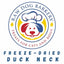 Raw Dog Barkery Duck Neck Freeze-Dried Dog Treats 1lb Bulk Raw Dog Barkery