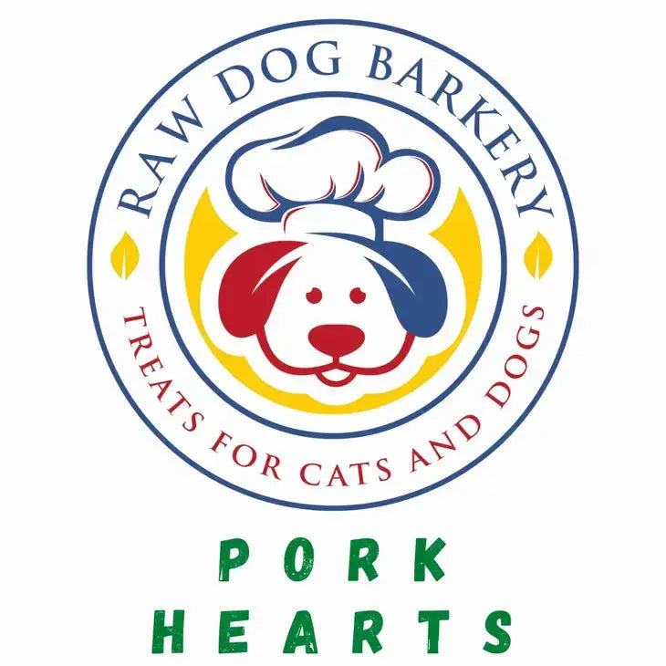 Raw Dog Barkery Pork Hearts Freeze-Dried Dog Treats Raw Dog Barkery