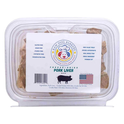 Raw Dog Barkery Pork Liver Freeze-Dried Dog Treats Raw Dog Barkery