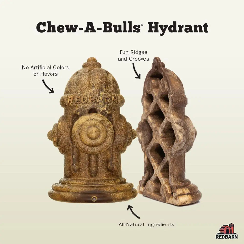 Redbarn Pet Products Chew-A-Bulls Hydrant Dog Treat Redbarn