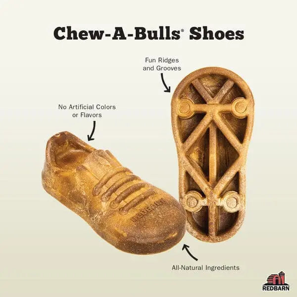 Redbarn Pet Products Chew-A-Bulls Shoe Dog Treat Redbarn