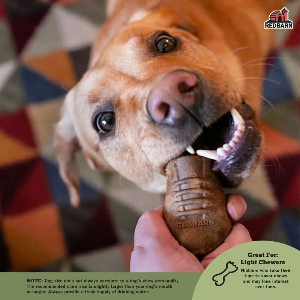 Redbarn Pet Products Chew-A-Bulls Shoe Dog Treat Redbarn