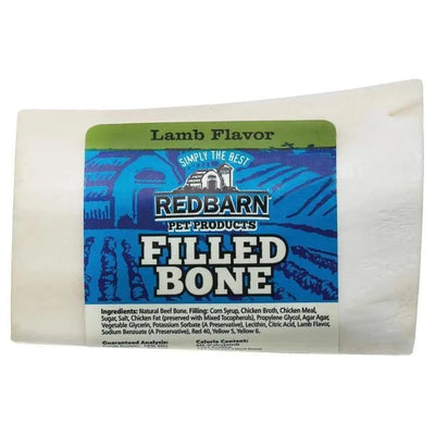Redbarn Pet Products Filled Bone Lamb Dog Treat Redbarn
