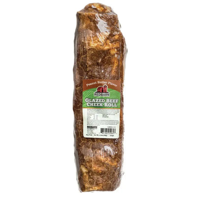 Redbarn Pet Products Glazed Beef Cheek Roll Dog Treat Redbarn