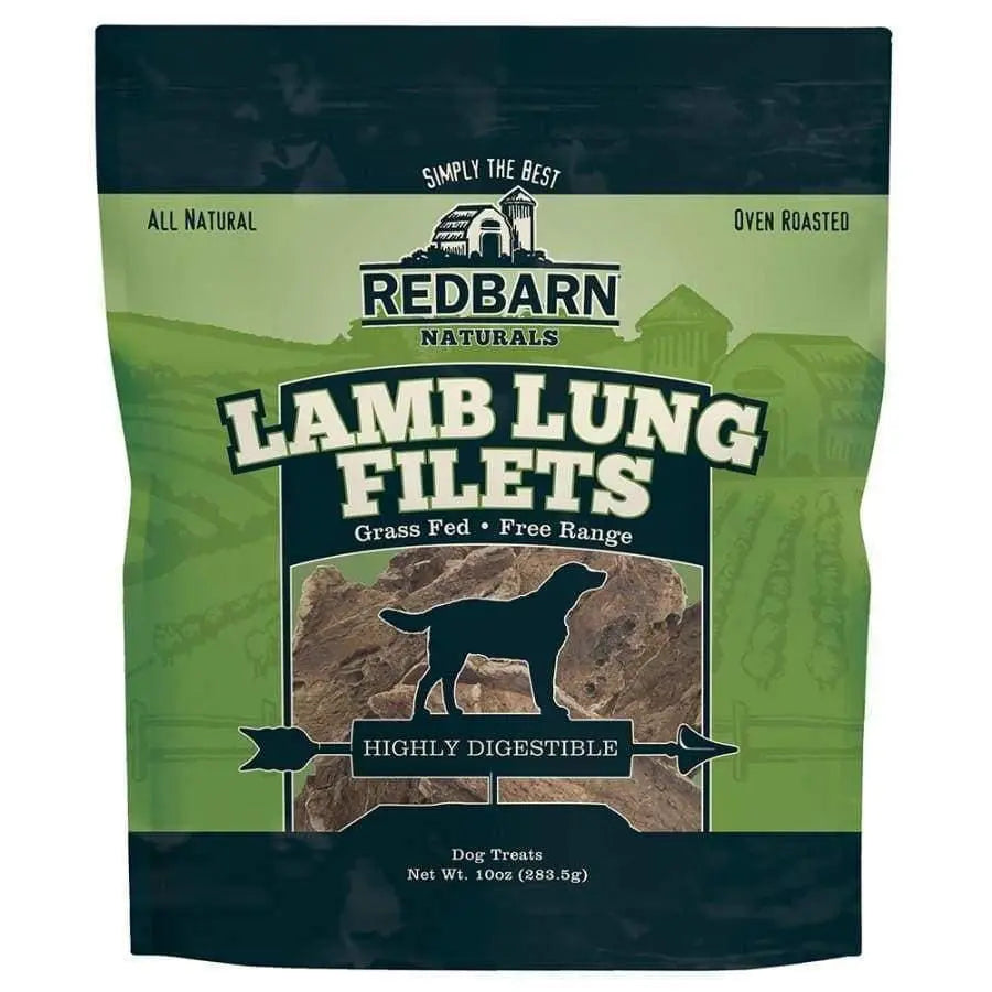 Redbarn Pet Products Lamb Lung Filets Dog Treat Redbarn