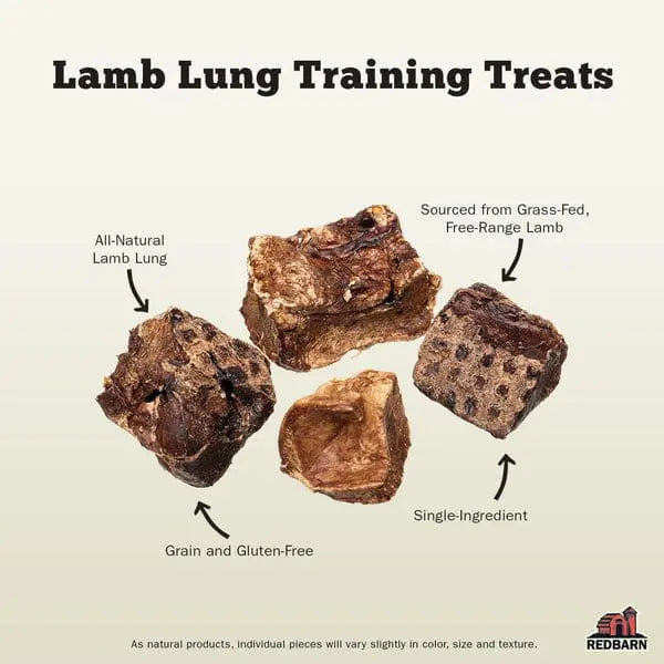 Redbarn Pet Products Lamb Lung Training Dog Treat 1ea Redbarn