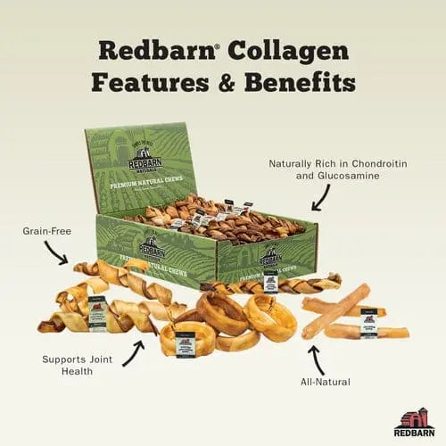 Redbarn Pet Products Puffed Collagen Spring Dog Treats 25ea/6-7 in Redbarn