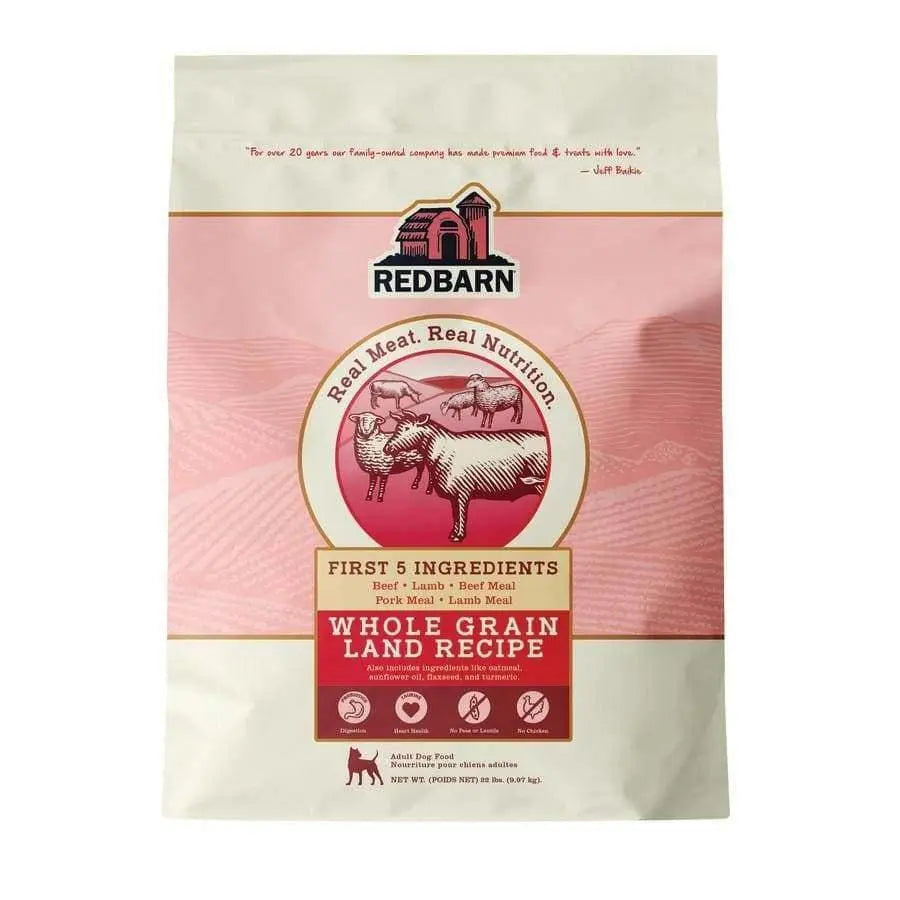 Redbarn Pet Products Whole Grain Land Recipe Dog Food Redbarn