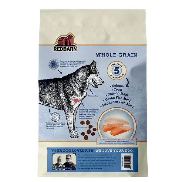 Redbarn Pet Products Whole Grain Ocean Recipe Dog Food Redbarn