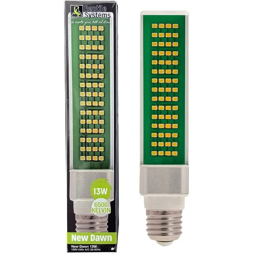 Reptile Systems New Dawn LED 6500K Bulb Lighting for Natural Plant Growth in Terrariums, Vivariums Reptile Systems