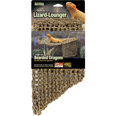 Reptology Lizard Lounger Large Corner Triangle for Bearded Dragons, Anoles, Geckos, and Other Reptiles Reptology