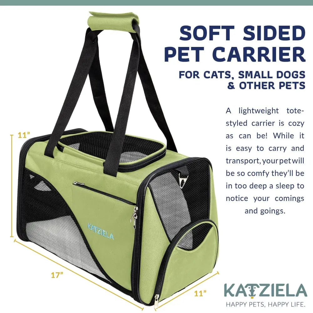 Safari Sleeper Carrier Pet Travel Bag for Cat and Dog Katziela