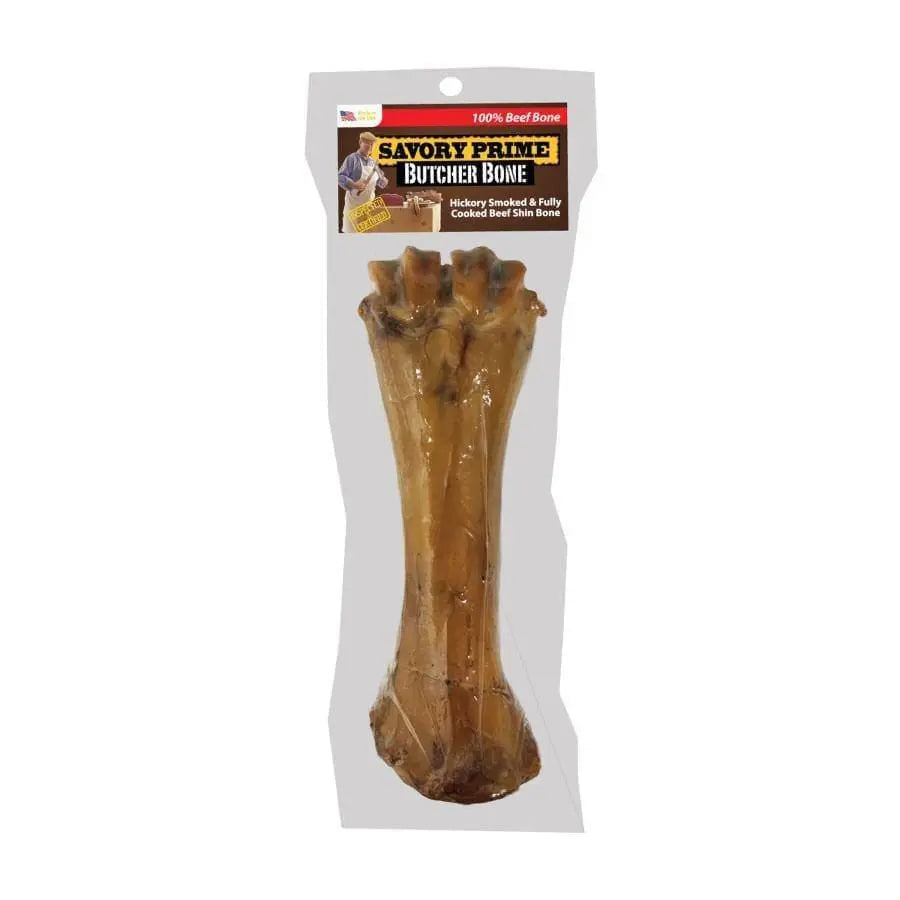 Savory Prime Butcher Bone Hickory Smoked Beef Shin Bone Dog Chew 1.2 lb Savory Prime CPD