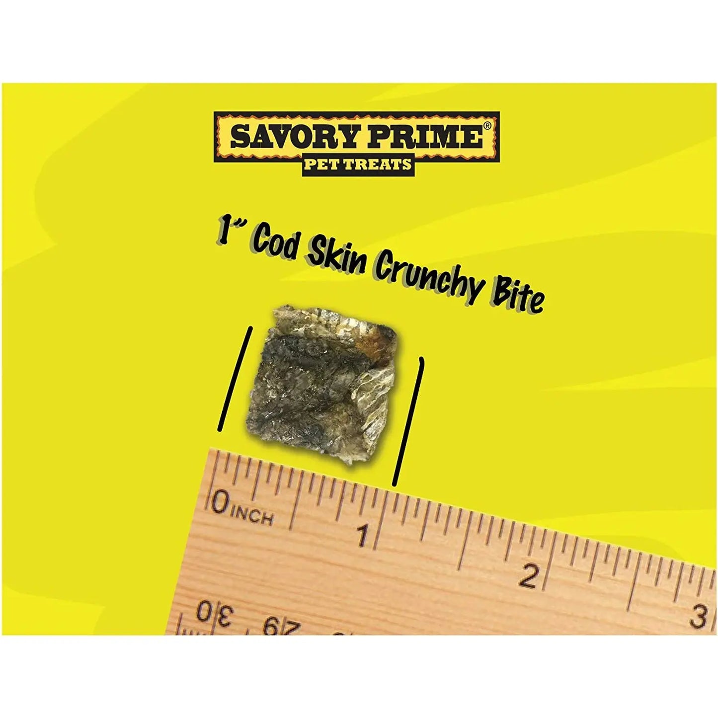 Savory Prime Cod Skin Crunchy Bites Dog Treats Savory Prime CPD