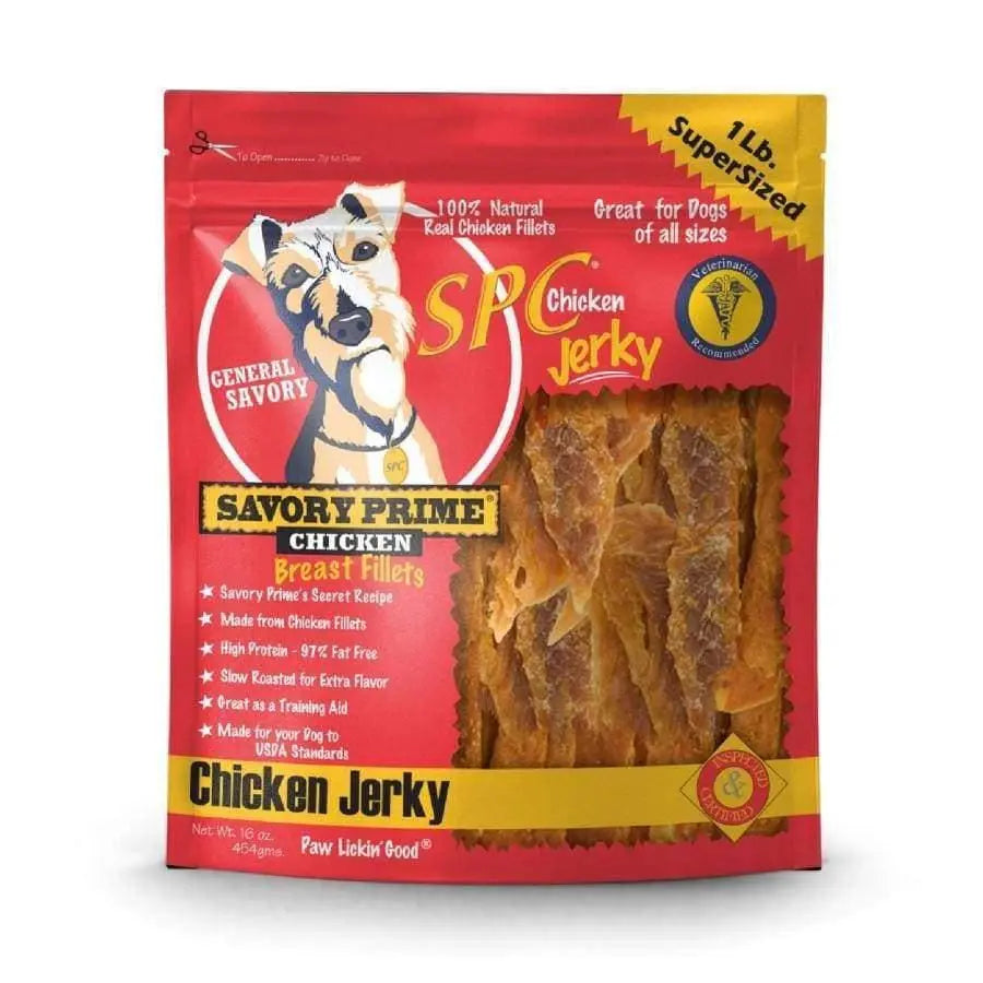 Savory Prime Natural Chicken Jerky Dog Treat 1ea/16 oz Savory Prime CPD