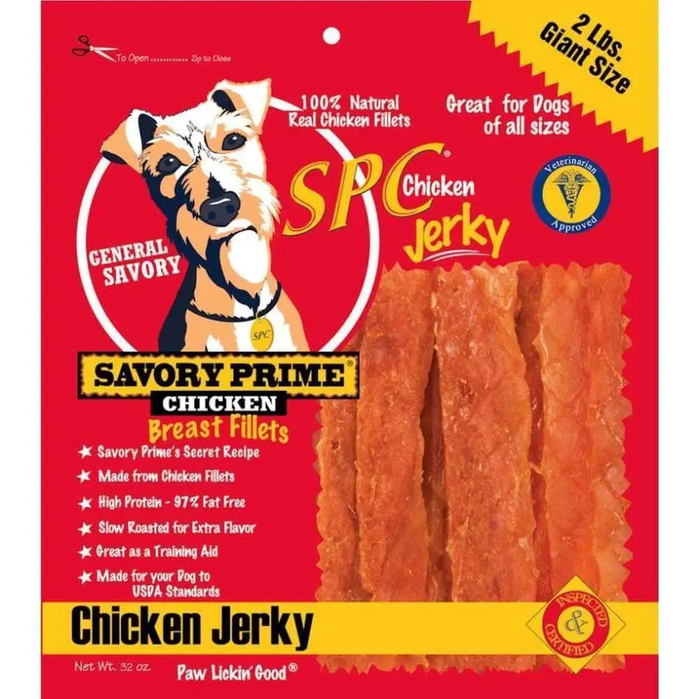 Savory Prime Natural Chicken Jerky Dog Treat 1ea/32 oz Savory Prime CPD