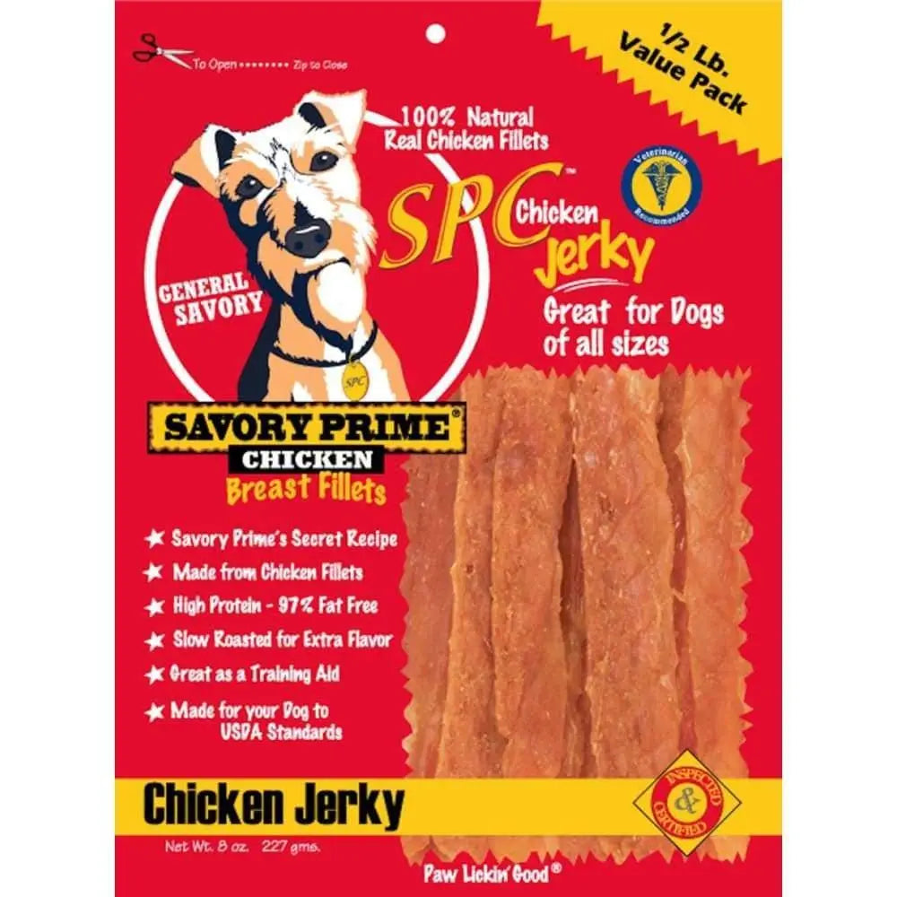 Savory Prime Natural Chicken Jerky Dog Treat 1ea/8 oz Savory Prime CPD