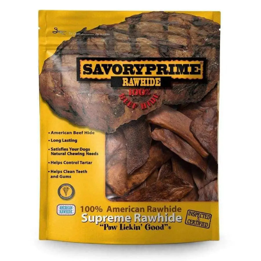 Savory Prime Rawhide Chips Beef 1 lb Savory Prime CPD