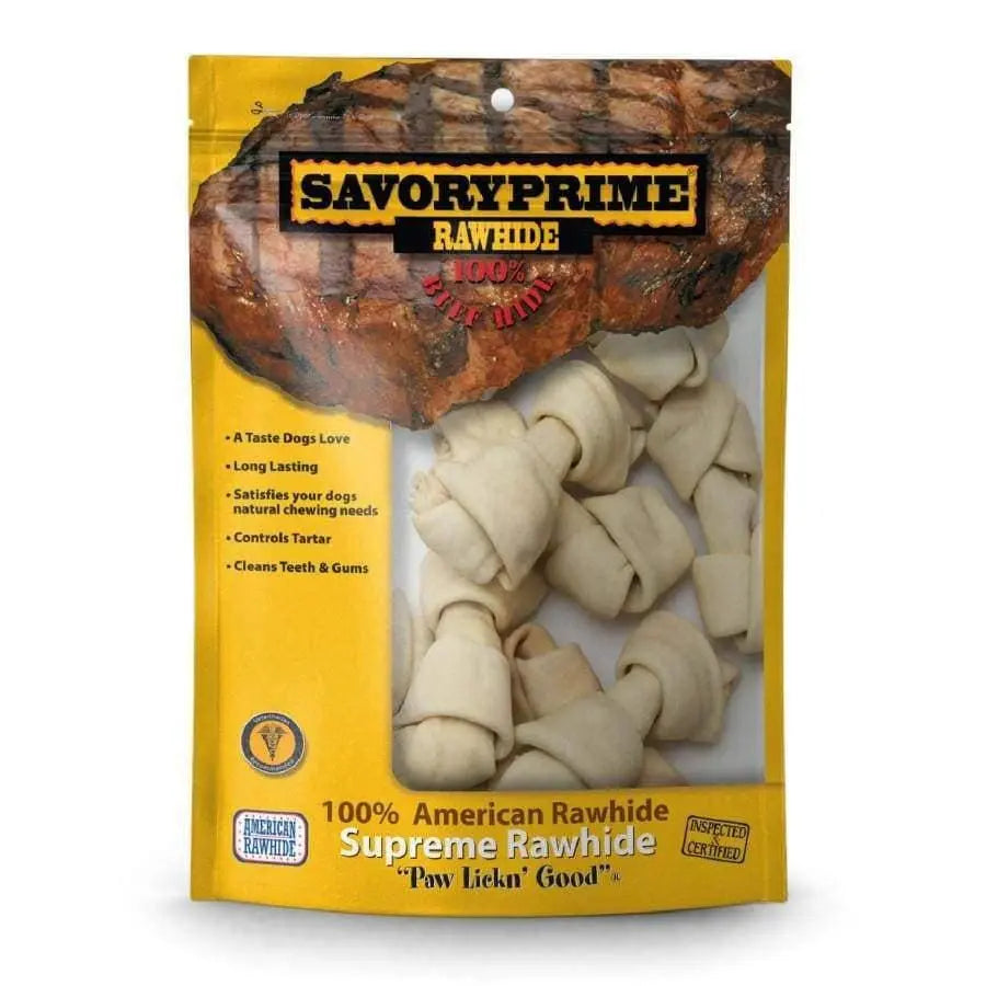 Savory Prime Small Bone Value Pack White 4-5 in, 10 ct Savory Prime CPD