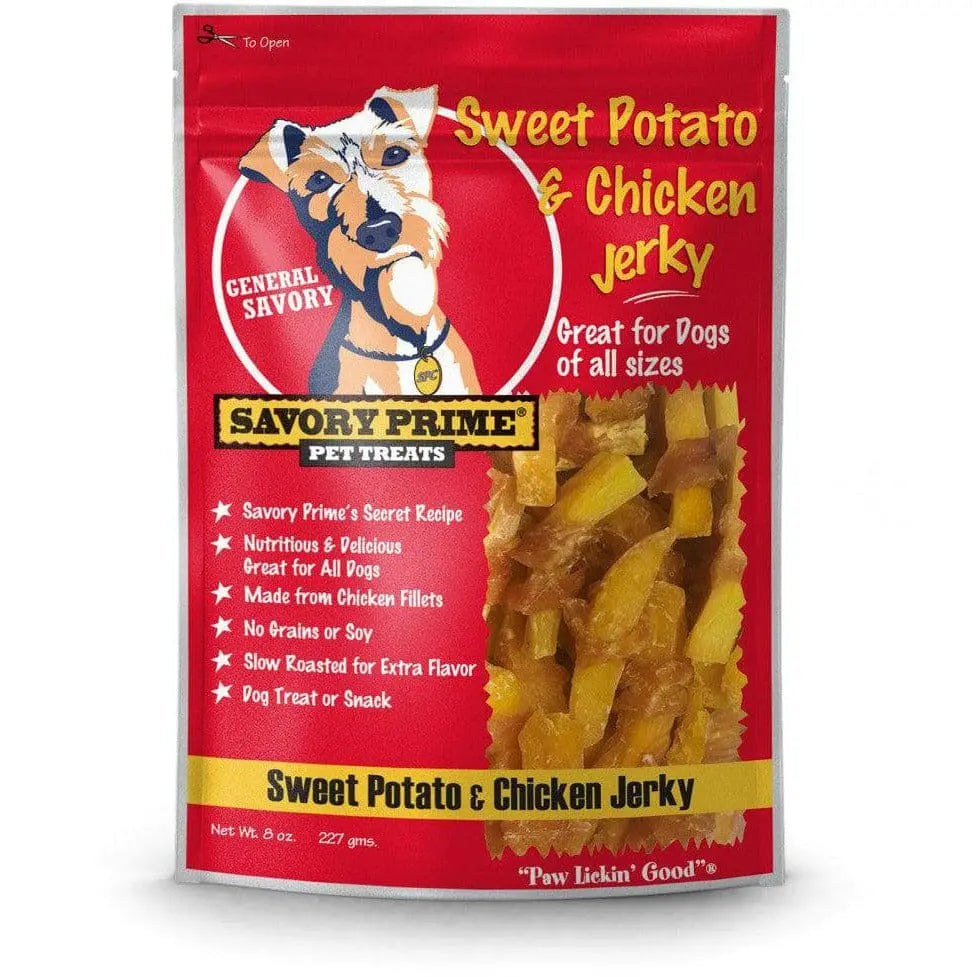 Savory Prime Sweet Potato and Chicken Jerky Dog Treats Savory Prime CPD