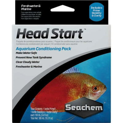 Seachem Laboratories HeadStart Aquarium Conditioning Starter Pack 10.2 fl oz, 3 ct Seachem Laboratories CPD