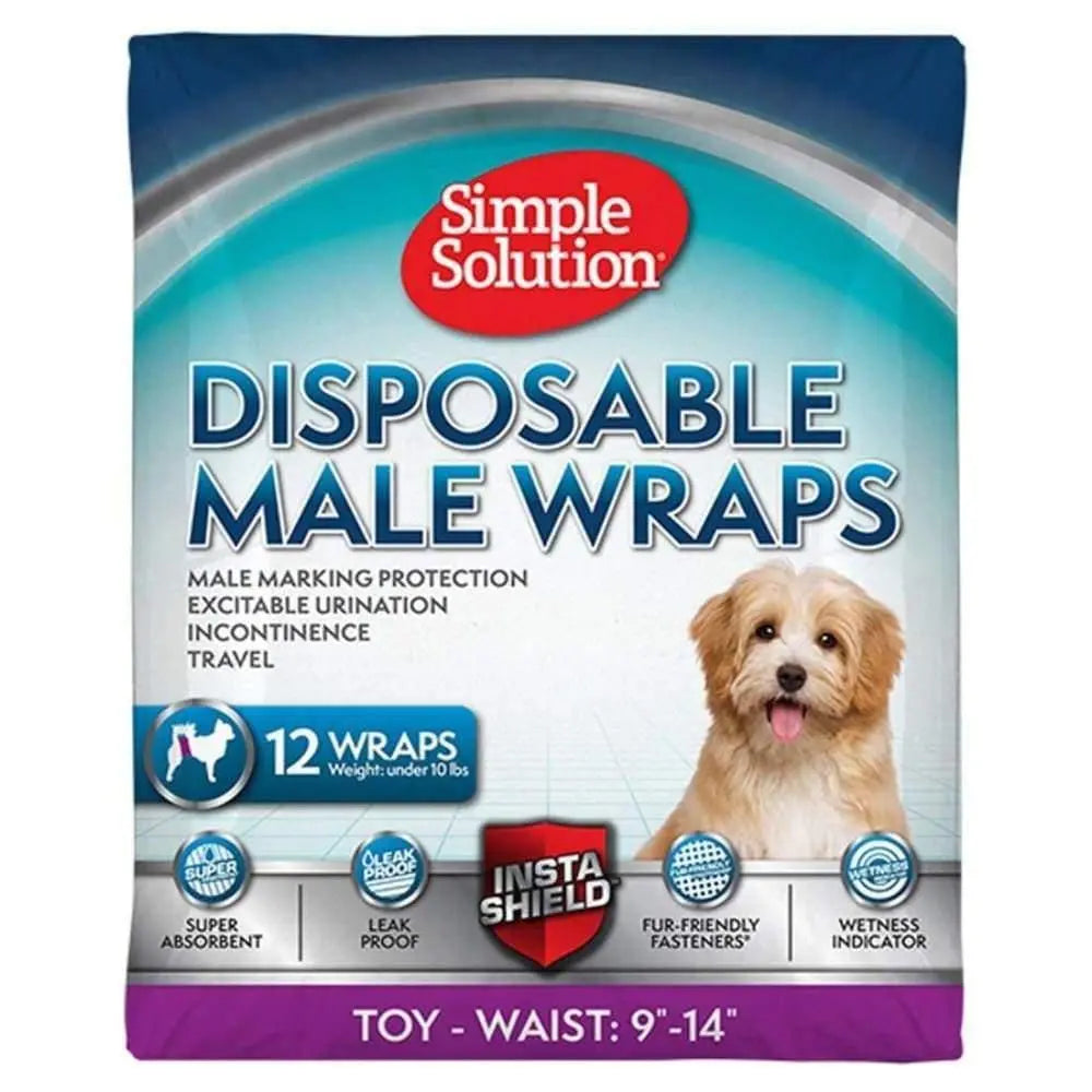 Simple Solution Disposable Male Wraps White Simple Solution