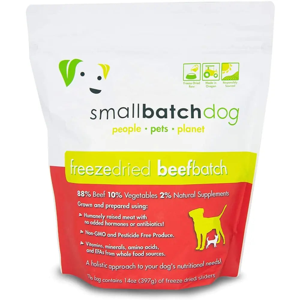 Smallbatch Pets Freeze-Dried Premium Raw Food Diet for Dogs Beefbatch ...