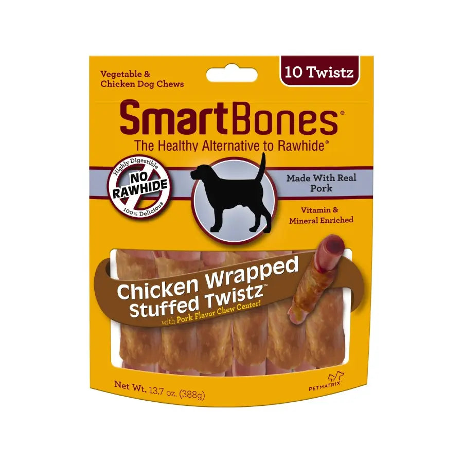 SmartBones Chicken Wrapped Stuffed Twistz Dog Treat SmartBones