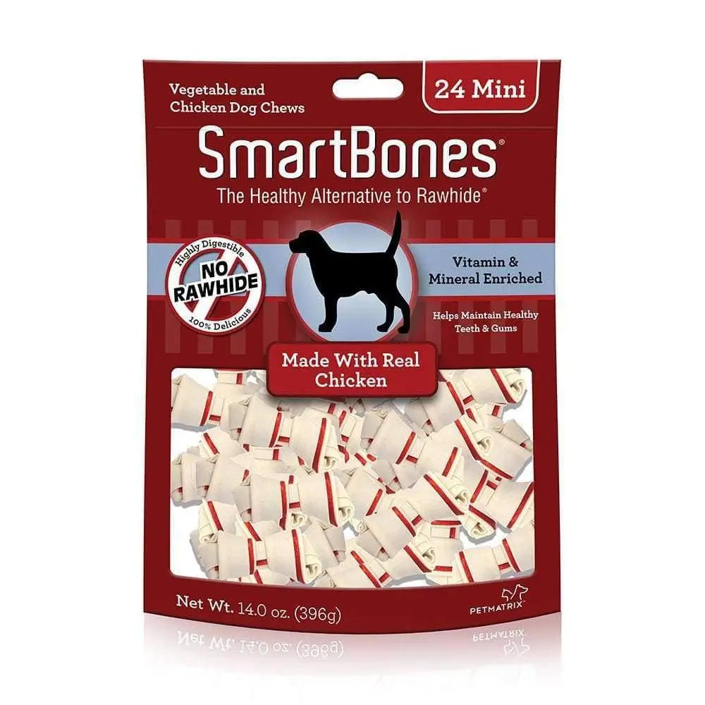 SmartBones Mini Chicken Classic Bone Dog Chews 24 Count SmartBones®