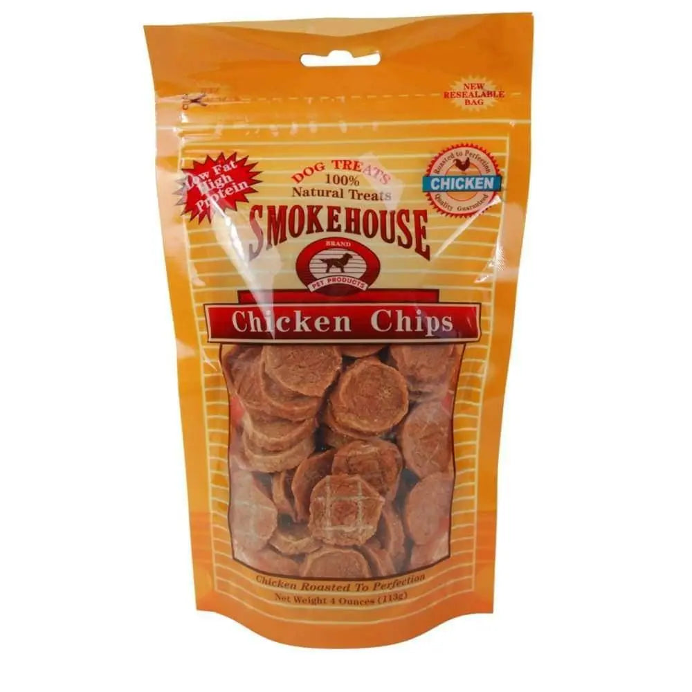 Smokehouse Chicken Chips Dog Treat Small, 4 oz Smokehouse