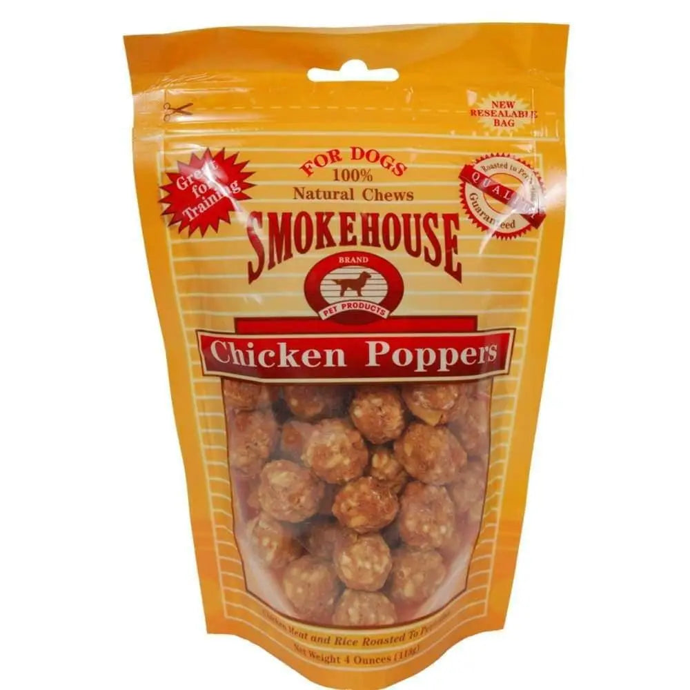 Smokehouse Chicken Poppers Dog Treat 1ea/4 oz Smokehouse