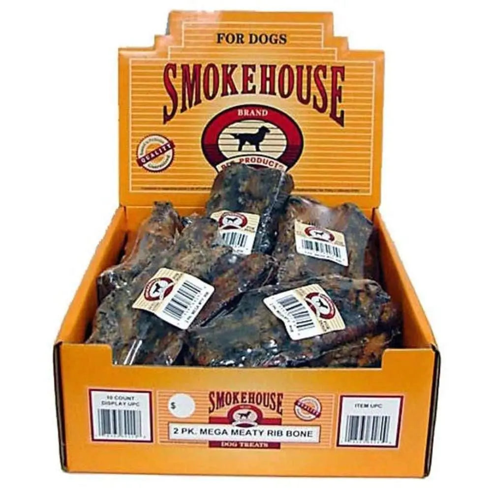 Smokehouse USA Made Mega Meaty Ribs Shelf Display Box 2 pk, 10 ct, 8 in Smokehouse