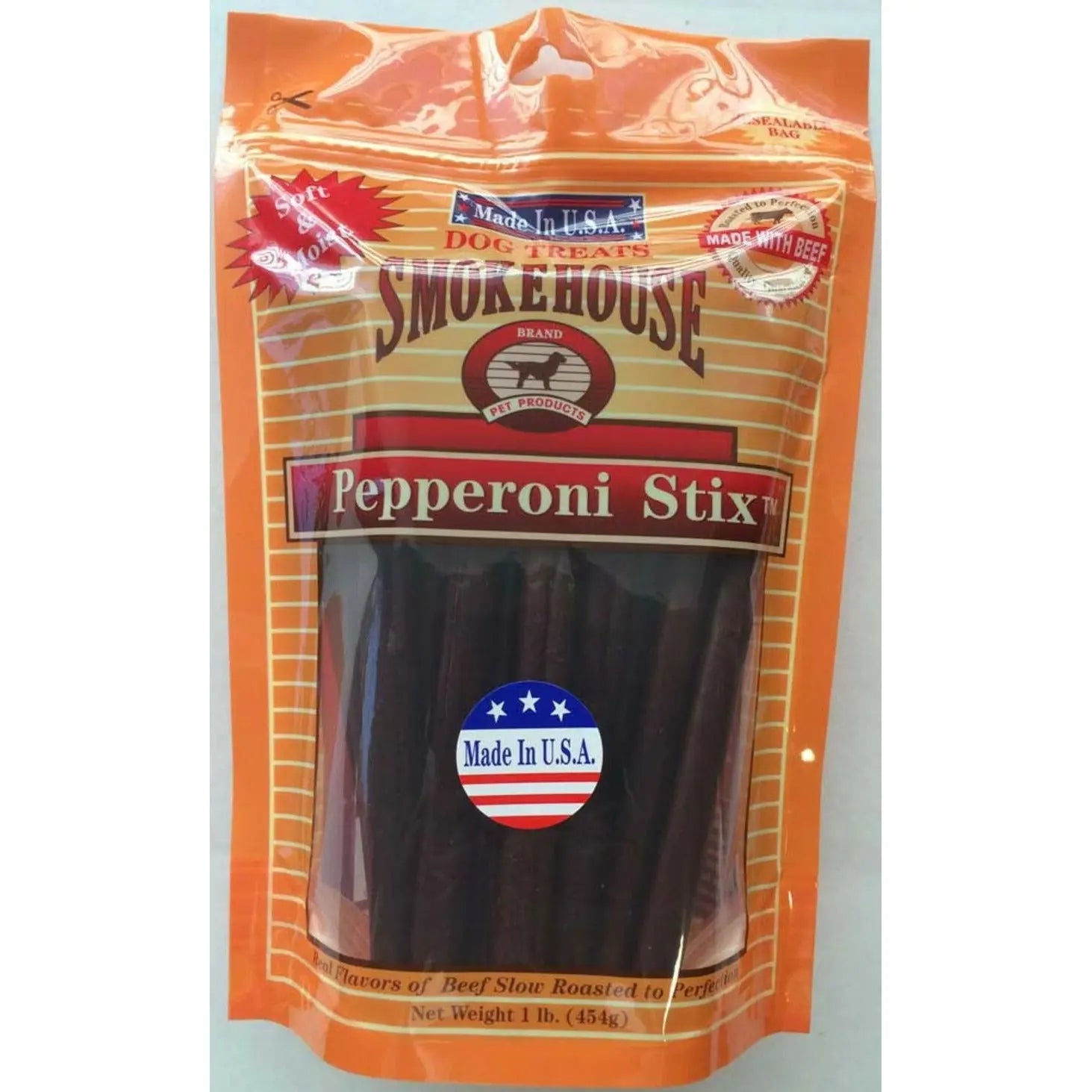 Smokehouse USA Made Pepperoni Stix Dog Treats Smokehouse