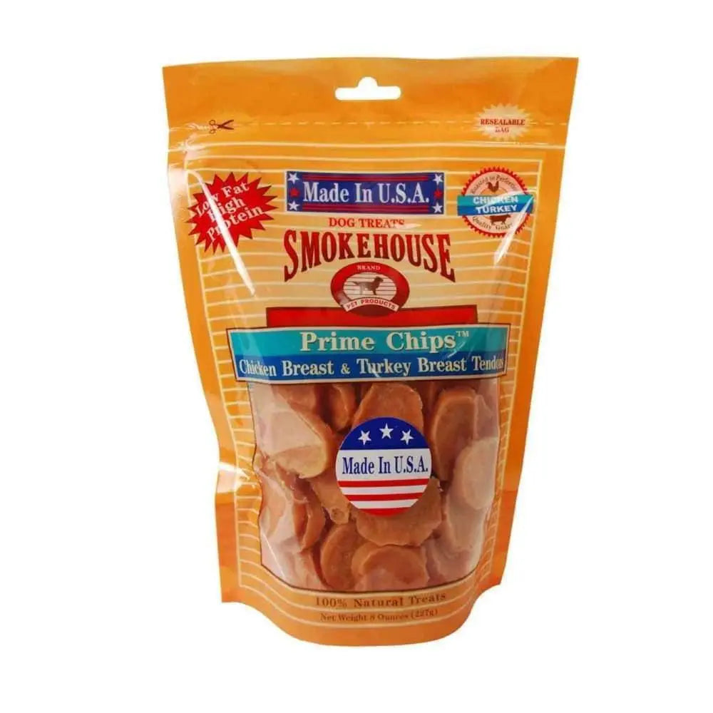 Smokehouse USA Made Prime Chips Chicken & Turkey Dog Treat Smokehouse