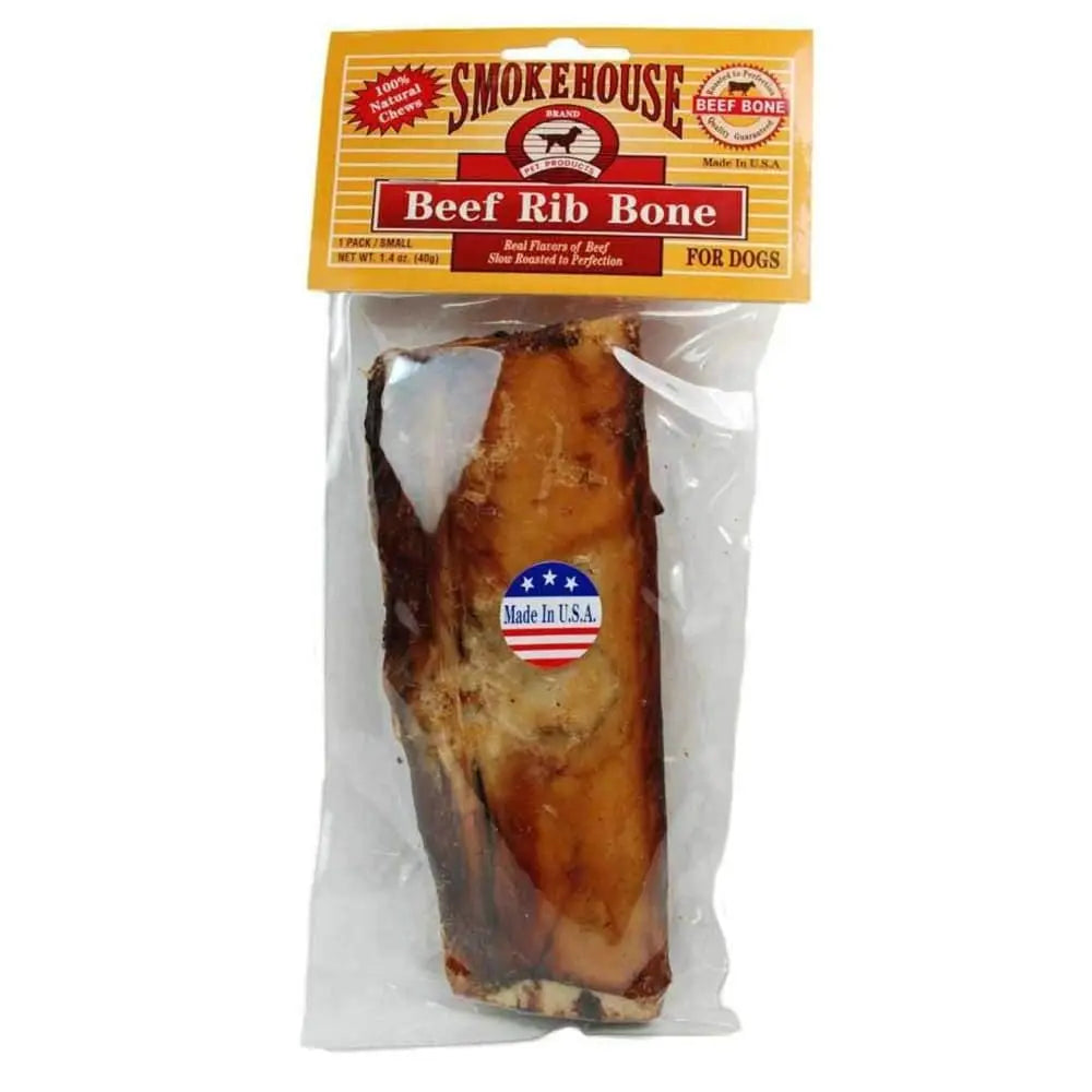 Smokehouse USA Made Rib Bone Dog Chew 6 in, 1.4 oz Smokehouse