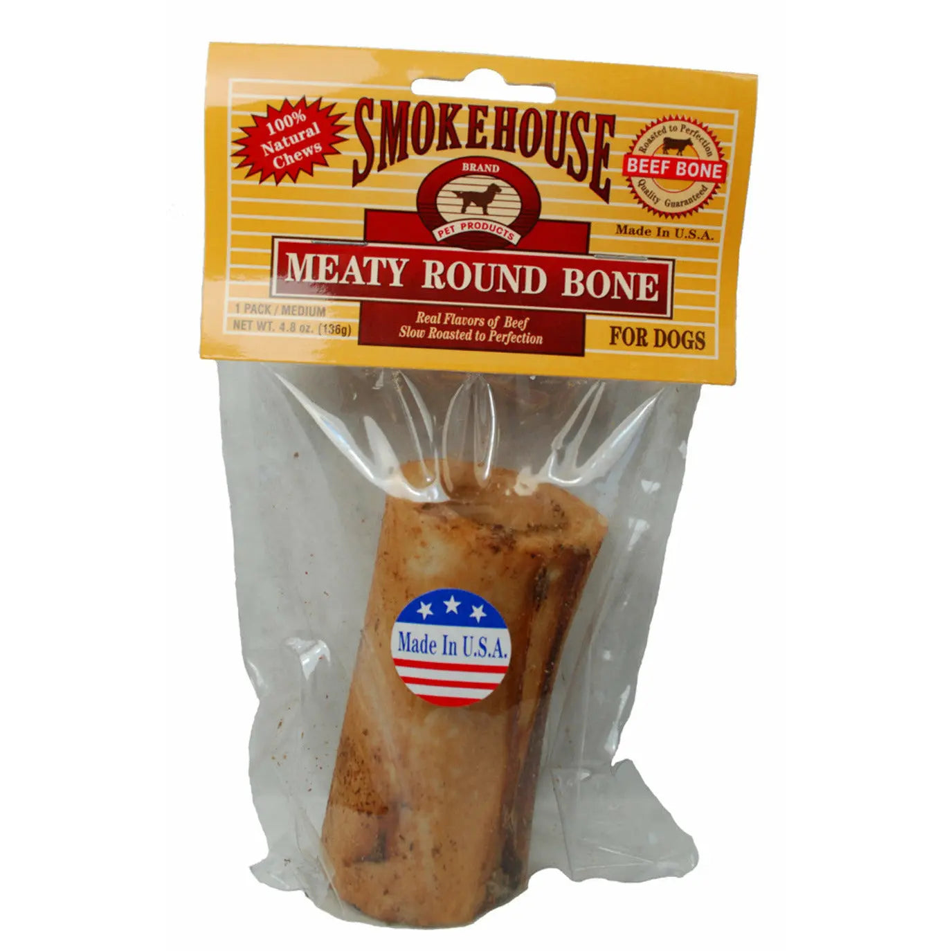 Smokehouse USA Made Round Bone Dog Chew Smokehouse