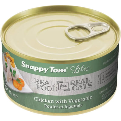 Snappy Tom Lites Chicken with Vegetables Canned Cat Food 24/3oz Snappy Tom
