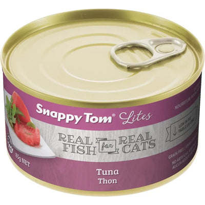 Snappy Tom Lites Tuna Flavor Canned Cat Food 24/3oz Snappy Tom