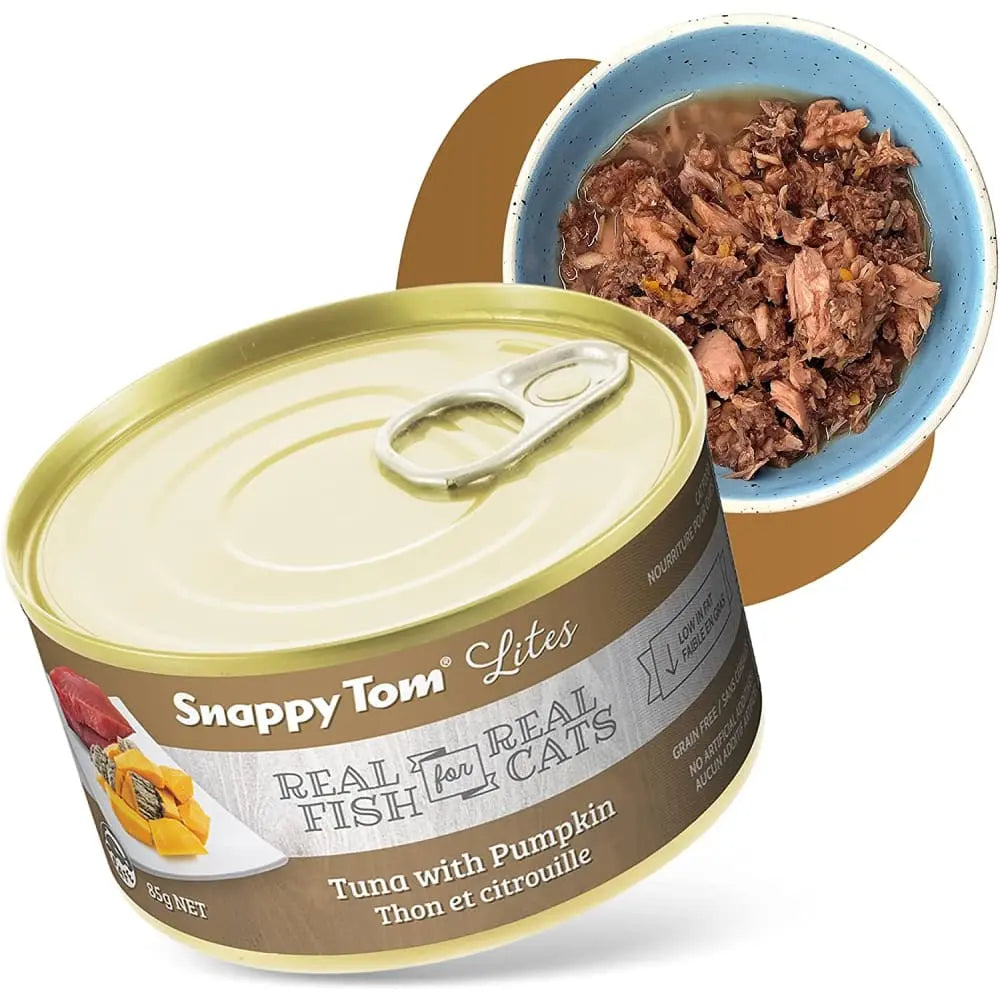 Snappy Tom Lites Tuna with Pumpkin Canned Cat Food Snappy Tom