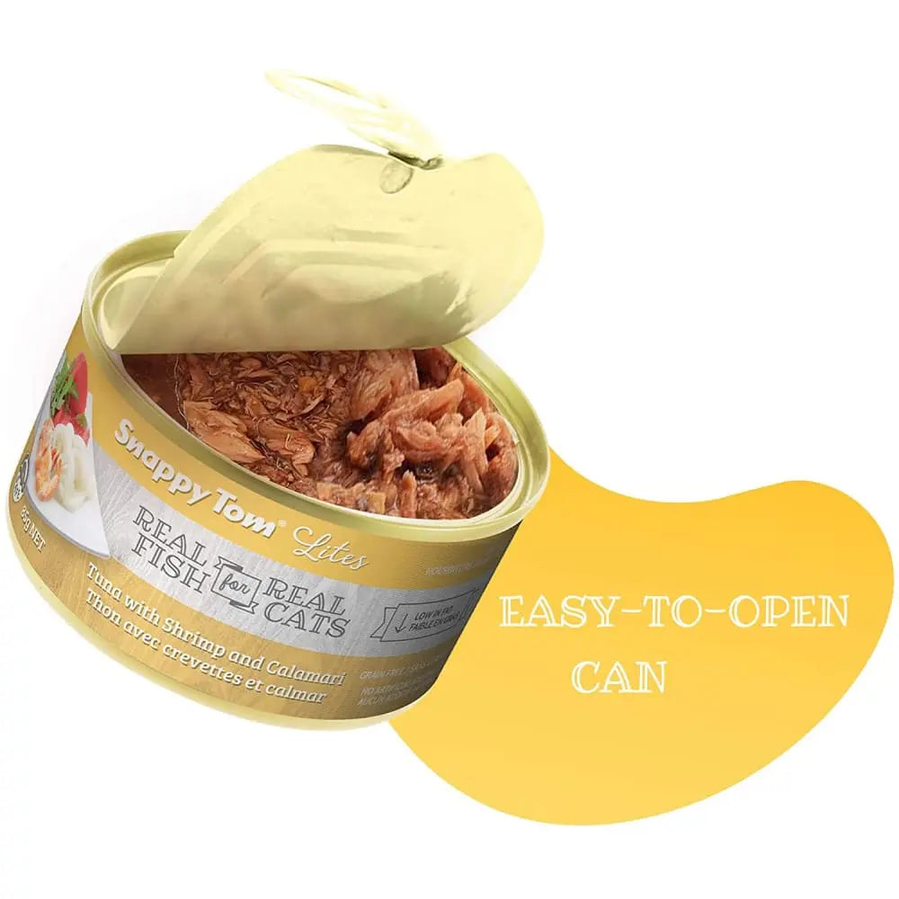 Snappy Tom Lites Tuna with Shrimp & Calamari Canned Cat Food Snappy Tom