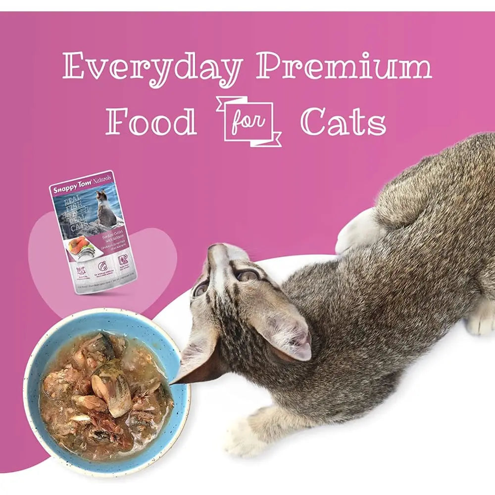 Snappy Tom Naturals Sardine Cutlet with Salmon Wet Cat Food Snappy Tom