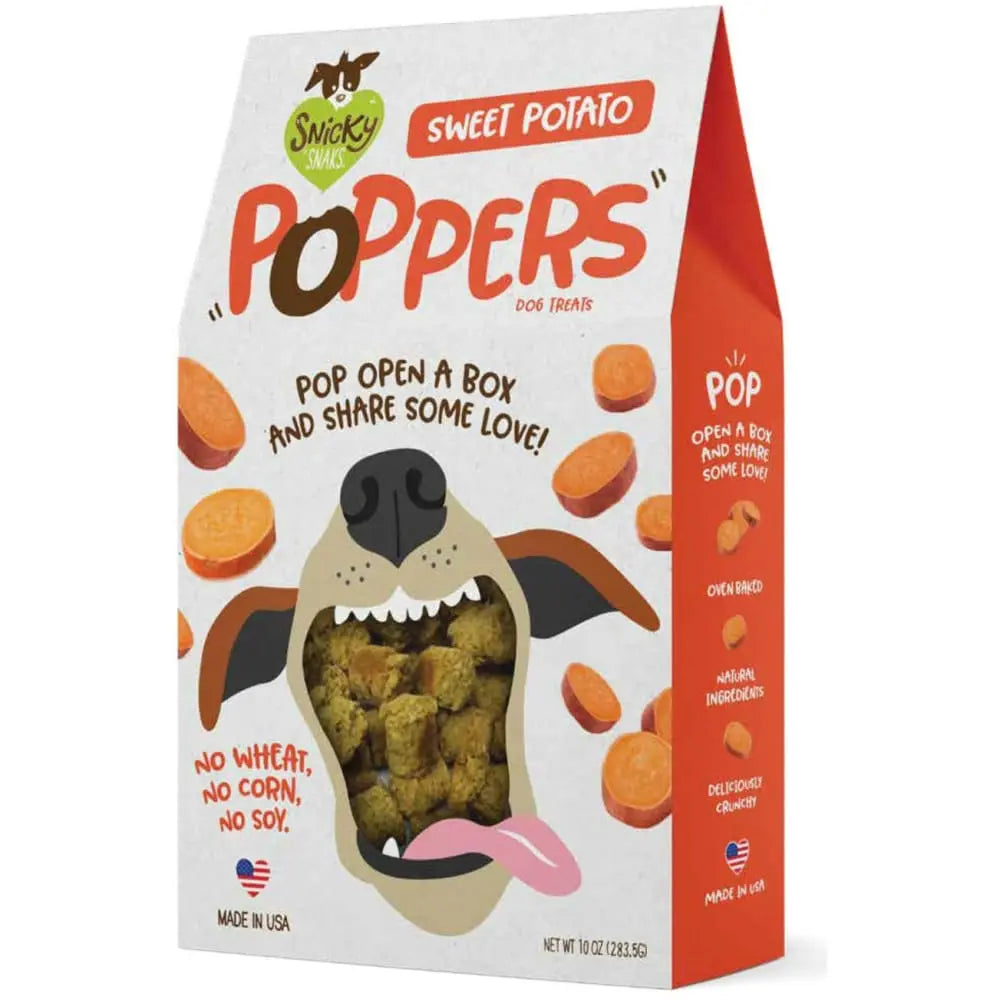 Snicky Snak Poppers Dog Treat 10 oz Snicky Snak