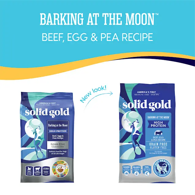 Solid Gold Barking at the Moon Grain Free Beef, Eggs & Peas Recipe Dog Food, 24 Lbs Solid Gold