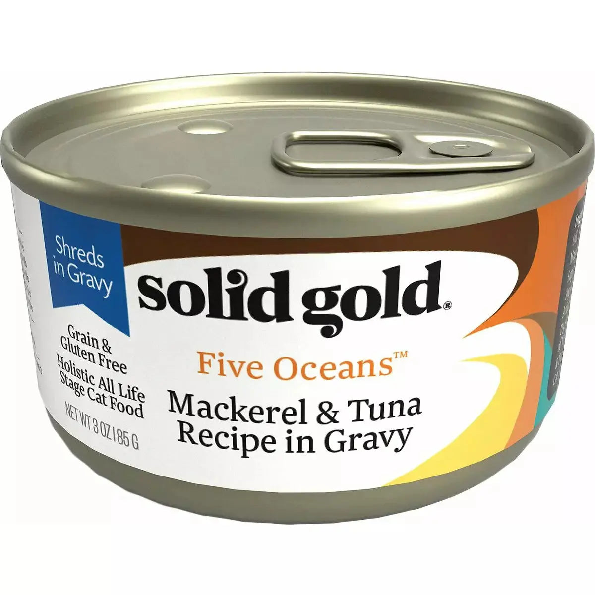 Solid Gold Five Oceans Grain Free Mackerel & Tuna Recipe in Gravy Cat Food Solid Gold