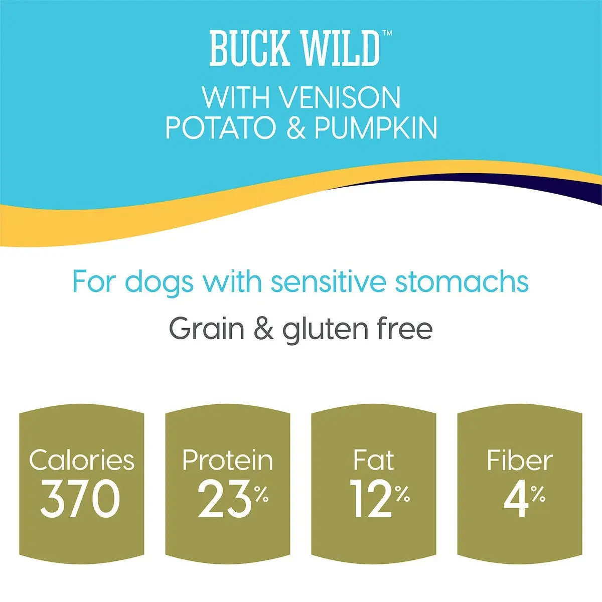 Solid Gold Pet Buck Wild Grain Free Venison Potato & Pumpkin Recipe Dog Food 24 Lbs Solid Gold